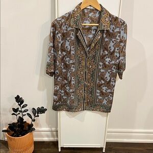 Mango Paisley Print Shirt